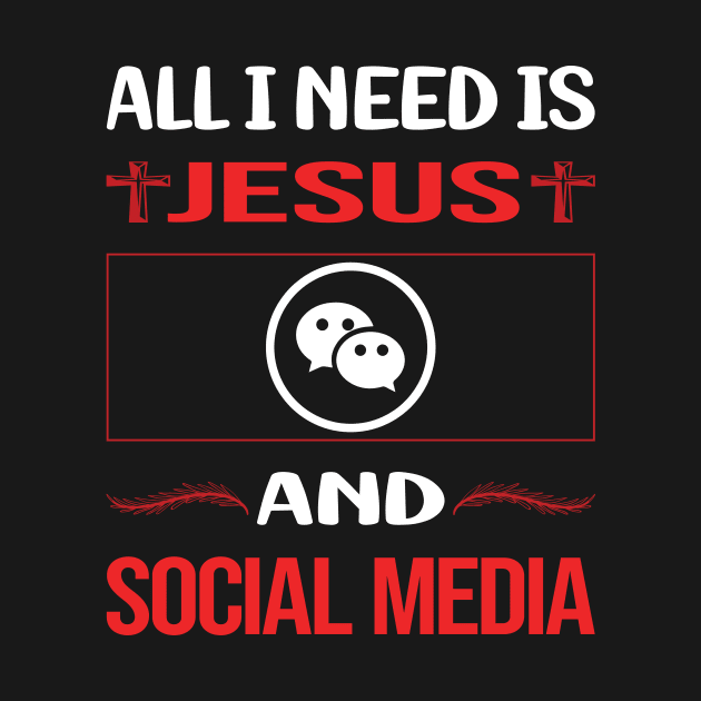 Funny Jesus Social Media by Happy Life