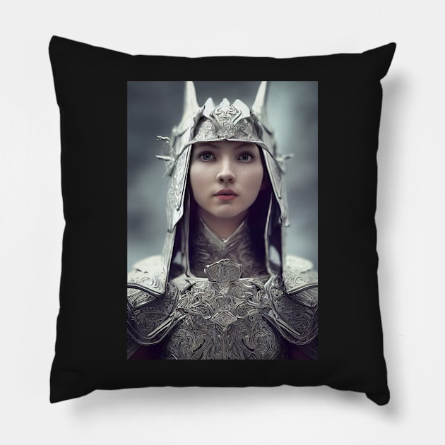 The Elven Warrior - Sandrial Pillow by qaisarkhan101