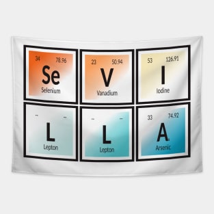 Sevilla City | Periodic Table of Elements Tapestry