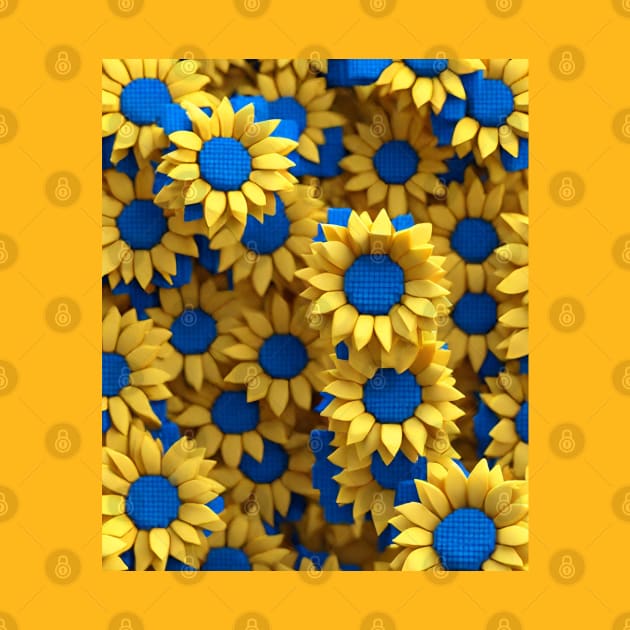 3D sunflower pattern by DewaJassin