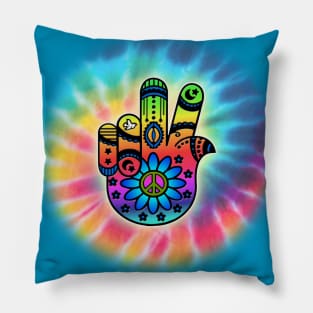 Peace Hamsa Pillow