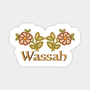 Wassah with Beaded flowers Magnet