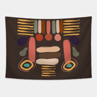 AFRICAN SPIRIT COLORFUL MASK Tapestry