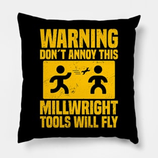 Millwright Warning Pillow