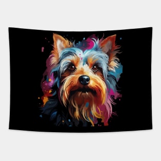 Yorkshire Terrier Rainbow Tapestry