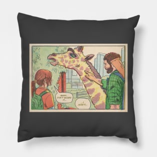 Giraffe scene TLOU comic book panel fan art Pillow