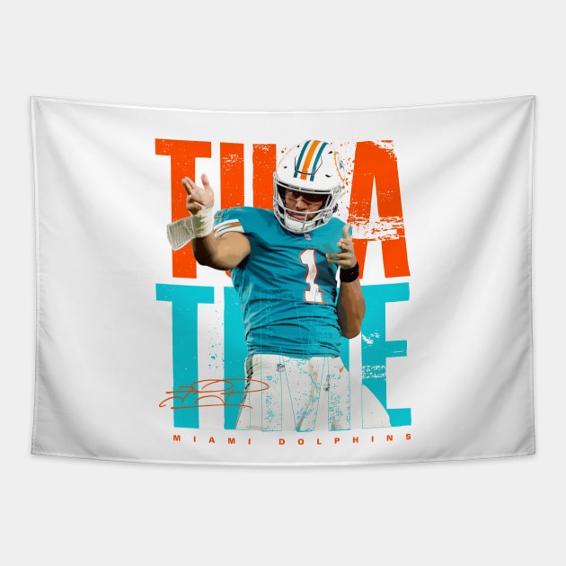 Tua Tagovailoa Tapestry by Juantamad