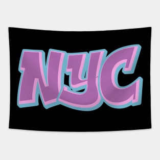 NYC (Pink/Ultra Blue) Tapestry