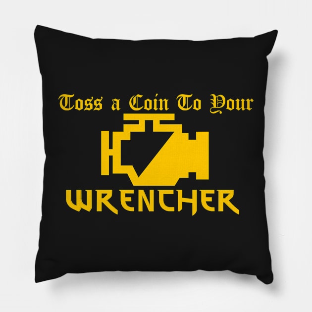The Wrencher Pillow by Maxyenko