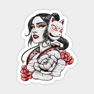 Geisha Mask Magnet