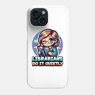 Librarians Do It Quietly Phone Case