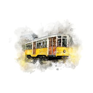 Tram watercolor T-Shirt