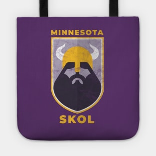 Modern Minnesota Vikings Football Tailgate Party Design Tote