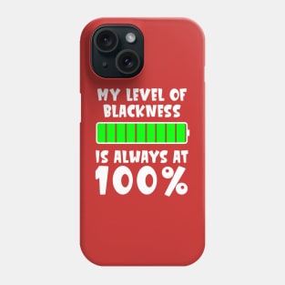 Blackness is 100% Black History Month Phone Case