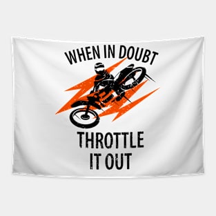 Motocross Biker Freestyle Stunt Tapestry