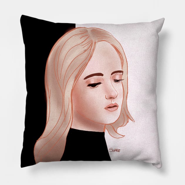 January Portrait Pillow by MarkSolario