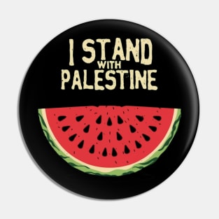 I stand with palestine Pin