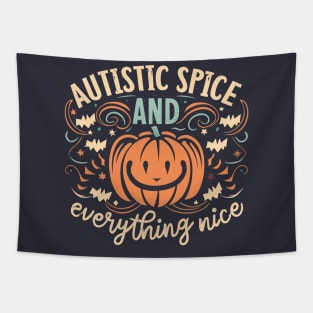 Autistic Spice And Everything Nice Jack O Lantern Tapestry