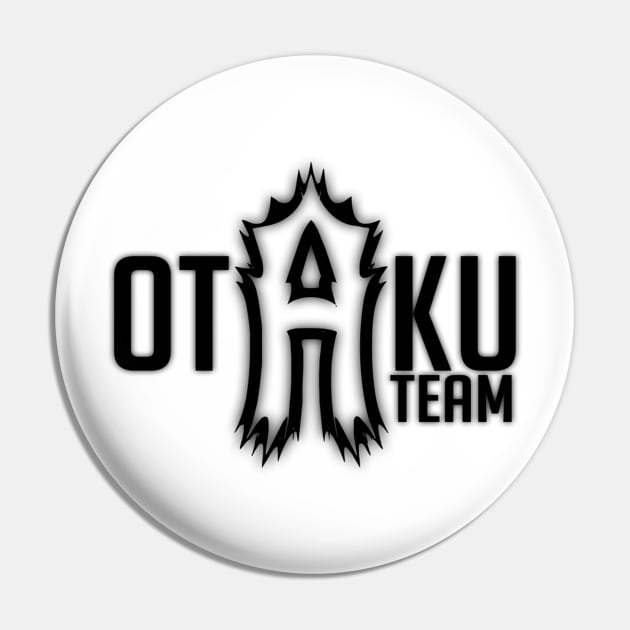 Otaku A Team Logo (Black) Pin by OtakuATeam