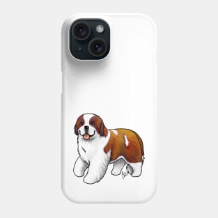 Dog - Saint Bernard - Red and White Phone Case