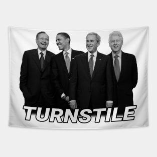 Vintage Turnstile Parody Tapestry