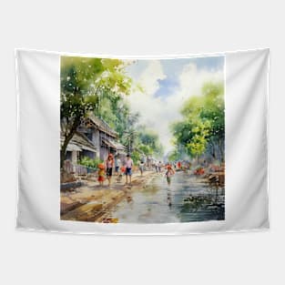 Elegant Asian Lifestyle Tapestry