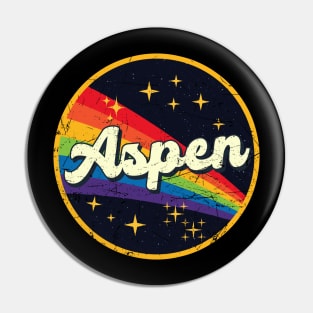 Aspen // Rainbow In Space Vintage Grunge-Style Pin