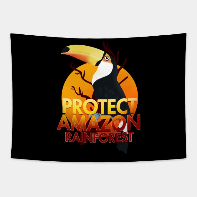 Protect Amazon Rainforest Tapestry by santelmoclothing