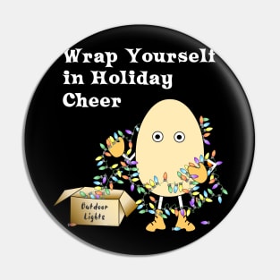 Holiday Cheer Funny Christmas Lights White Text Pin