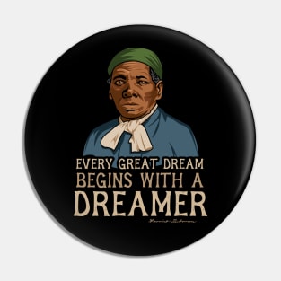 Harriet Tubman Quote Gift for Black History Month Pin