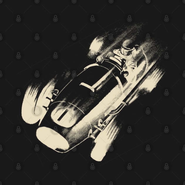 Vintage Race Car 4 by © Buck Tee Originals by Buck Tee