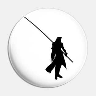 Sephiroth Long Sword Silhouette Pin