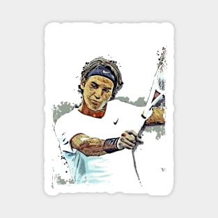 Roger Federer pop art Magnet