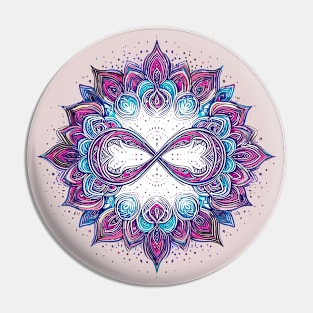 Mandala Purple Blue 1 Pin