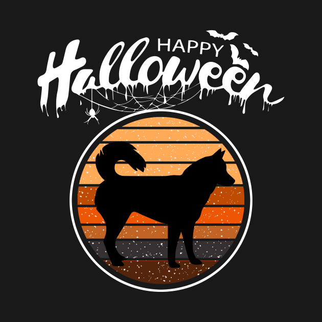 Funny Happy Halloween Beautiful Siberian Husky Kid Gift by mlleradrian