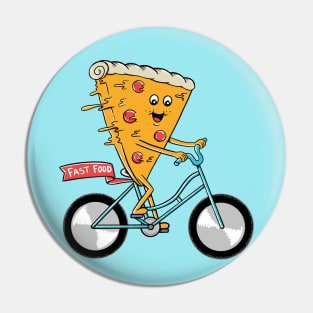 Pizza bicycle Fast Food Pin