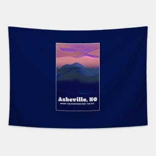 Asheville, NC Travel Art Tapestry