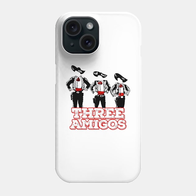 3 Amigos T-Shirt - Hilarious Heroes Edition Phone Case by Pixel Draws