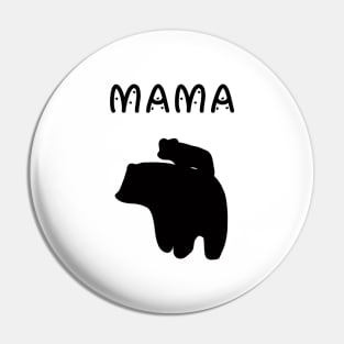 mama bear love mom hand drawn Pin