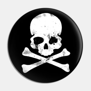 Dead Mans Hand Skull and Cross Bones Pin