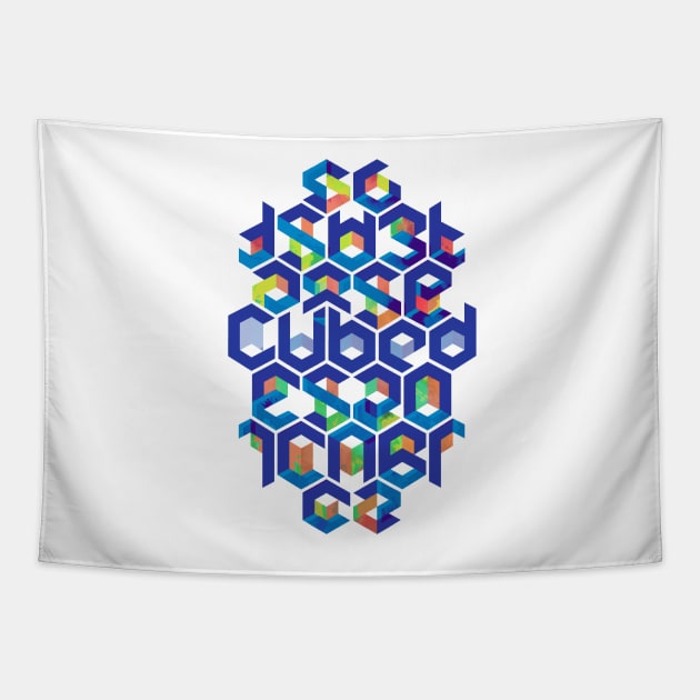 Cubed Balance Tapestry by Sitchko