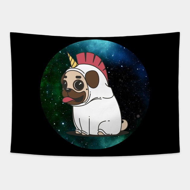 The Space-Pug in the Universe Tapestry by SPAZE