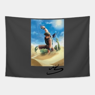 Desert Alien Signed Tapestry