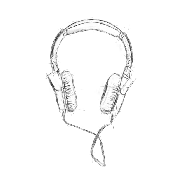 Headphones Sketch by DopePOD