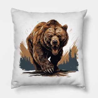 angry bear Pillow