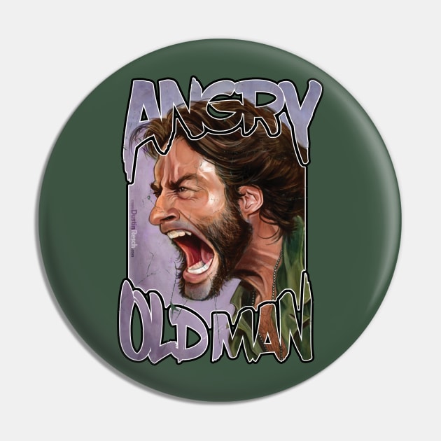 Angry Old Man Logan Pin by Dustin Resch