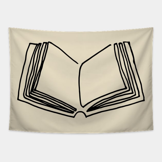 One line book Tapestry by COLeRIC