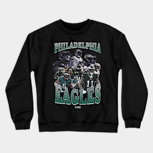 Philadelphia Eagles Womens Black Gertrude Vintage Crew Sweatshirt