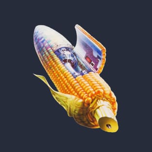 Hisashi Saito Corn Spaceship T-Shirt