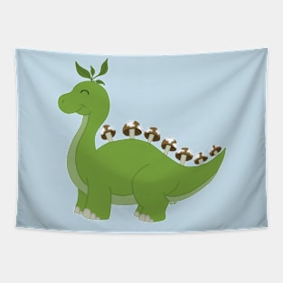 Mushroom Dinosaur Original Design Tapestry